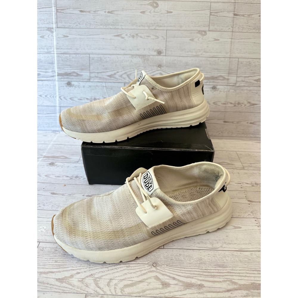 Hey Dude Sirocco Sneakers Mens 13 Sand Knit Lightweight Gorpcore Streetwear